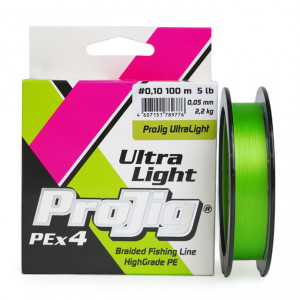 Шнур плетеный ProJig Ultra Light, светло-зелёный (..