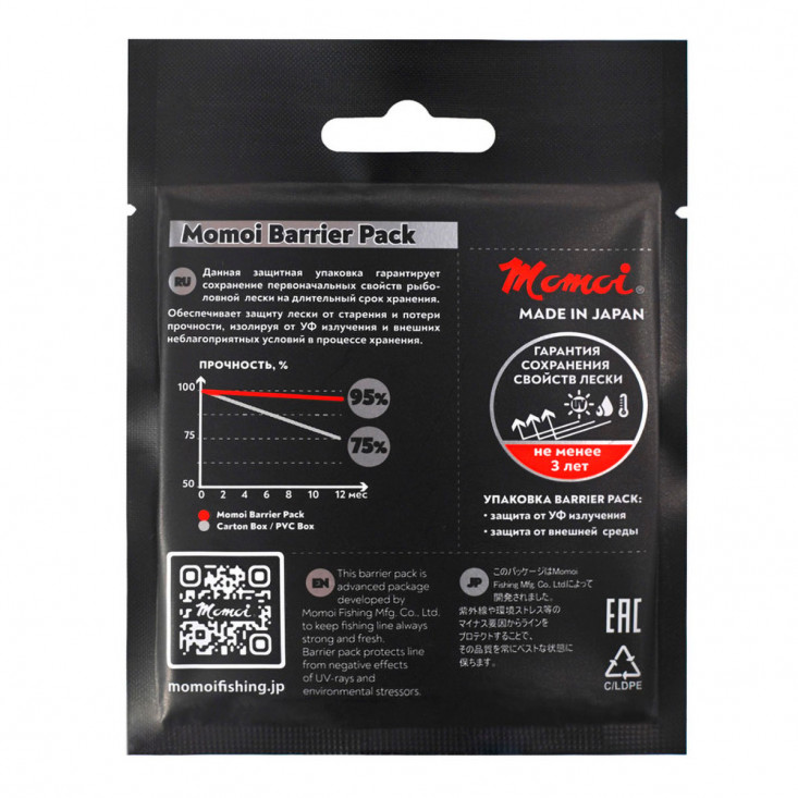 Momoi Pro-Max Leader, 30 м, прозрачная, Barrier Pack (0,105 мм, 1,2 кг)